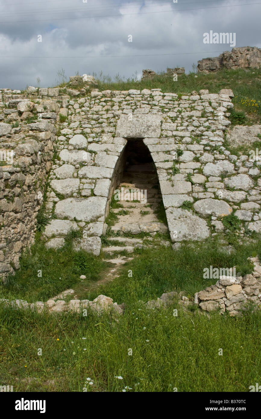 Ancient Ruins of Ugarit in Lattakia Syria Stock Photo