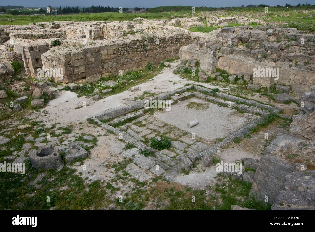 Ancient Ruins of Ugarit at Latakia in Syria Stock Photo