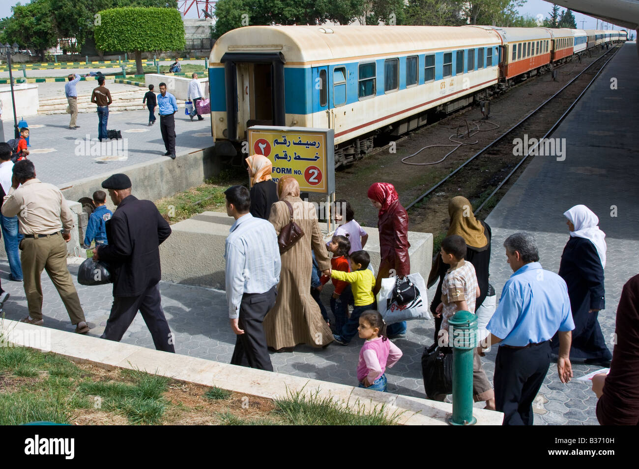 Railway Station in Latakia Syria Stock Photo