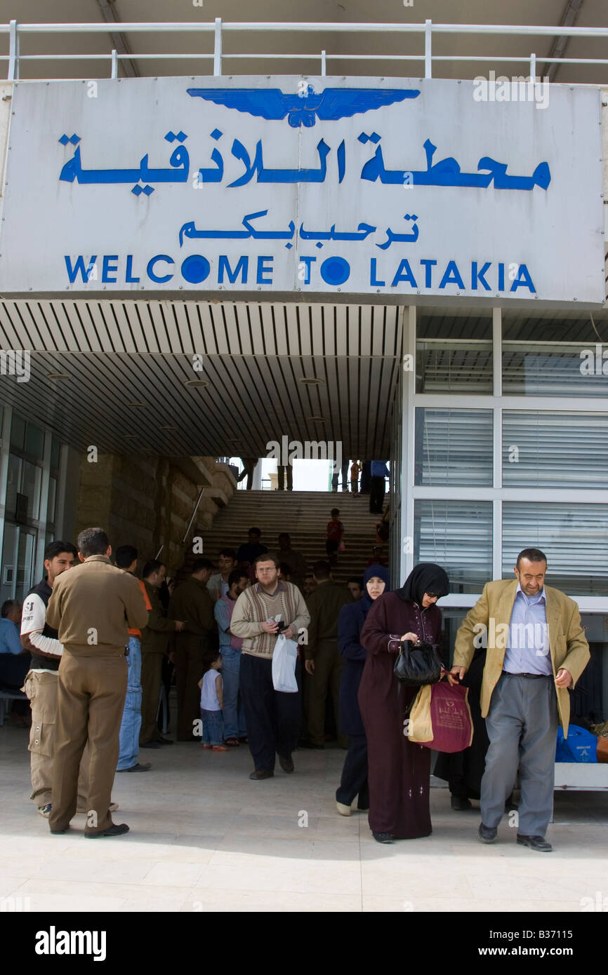 Railway Station in Latakia Syria Stock Photo