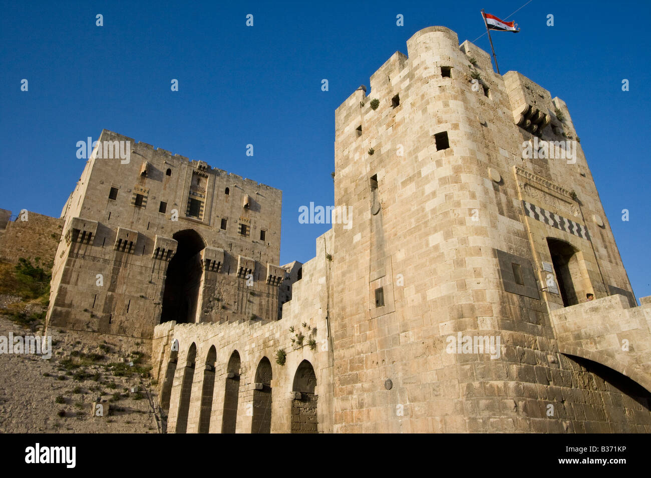 The Citadel in Aleppo Syria Stock Photo - Alamy
