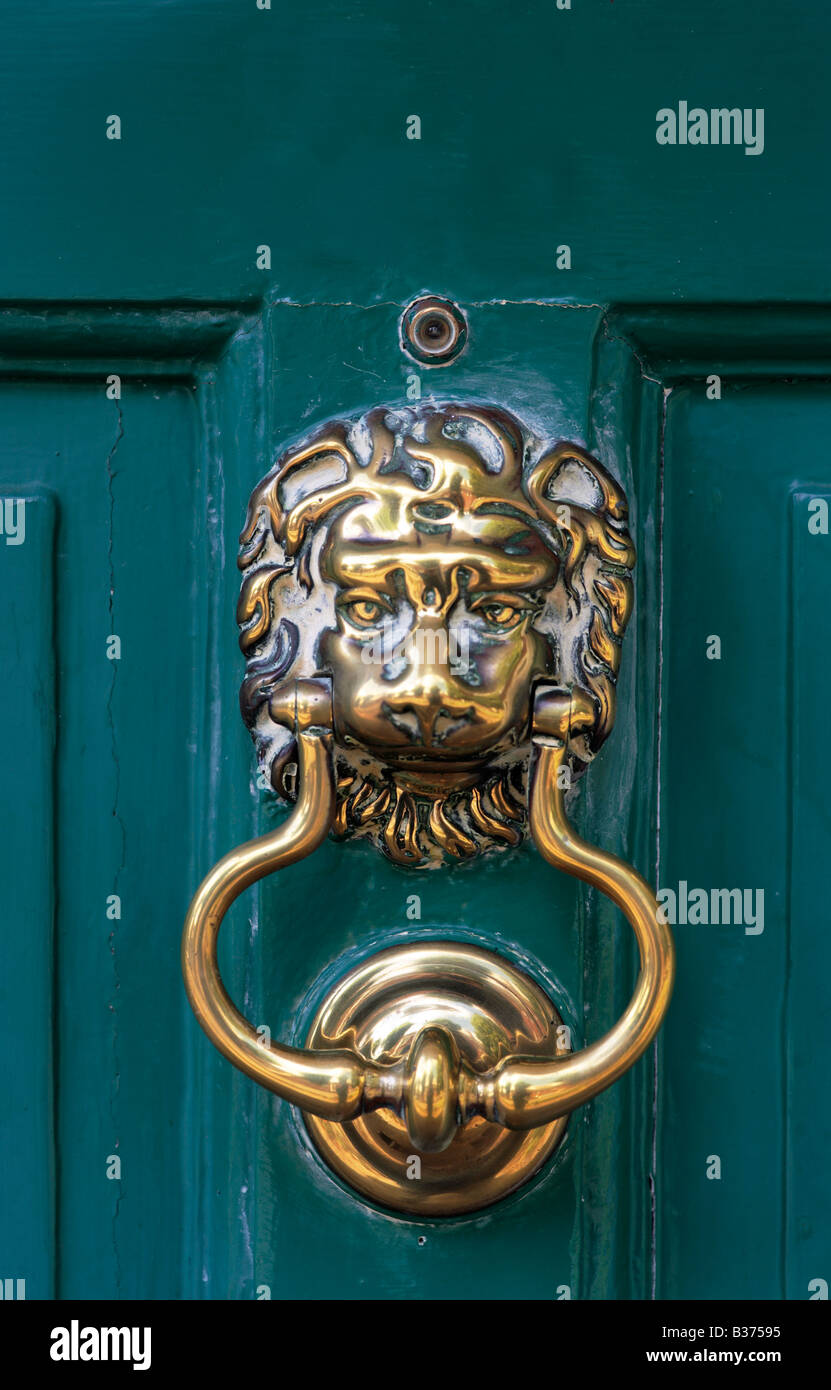 Brass door knocker hires stock photography and images Alamy