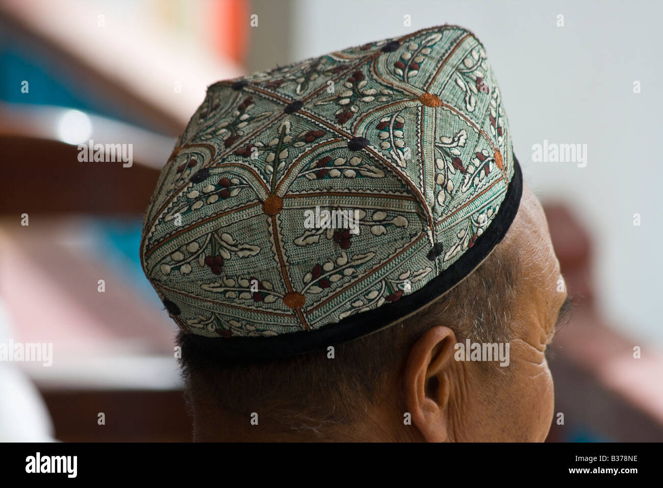 Uyghur Hat in Kashgar in Xinjiang Province China Stock Photo Alamy