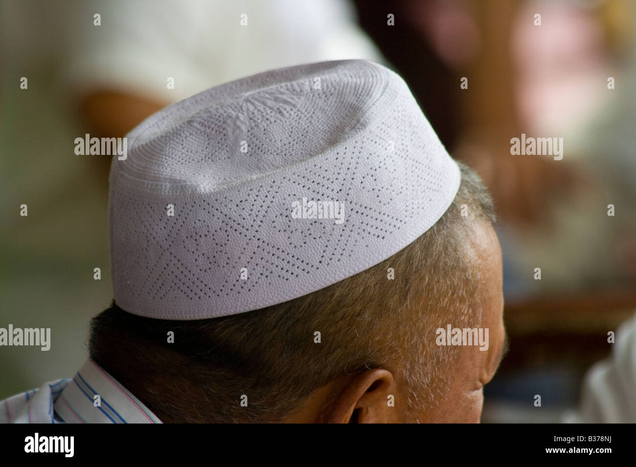 Uyghur Hat in Kashgar in Xinjiang Province China Stock Photo