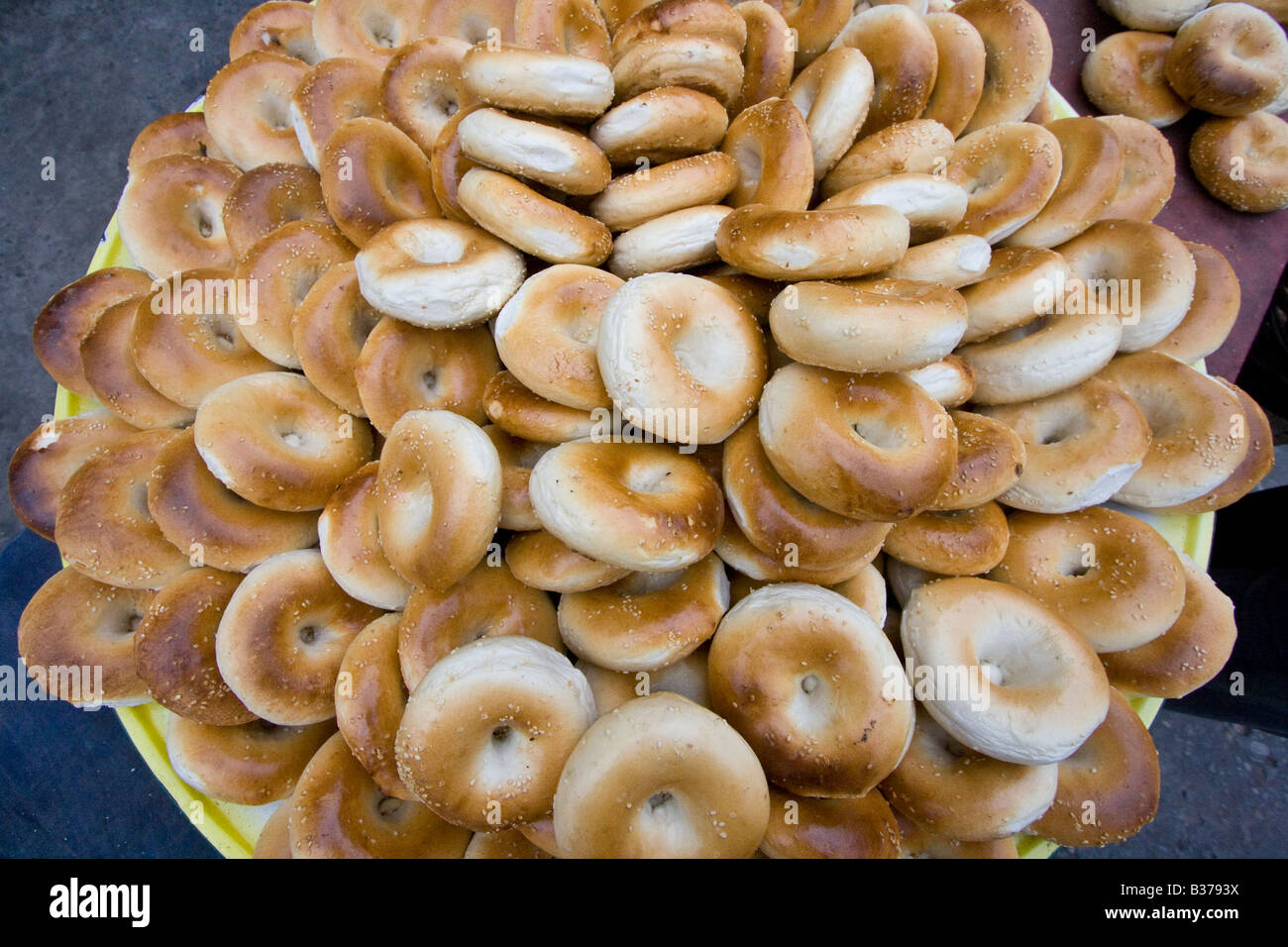 Uyghur Bagels in Kashagar in Xinjiang Province in China Stock Photo Alamy