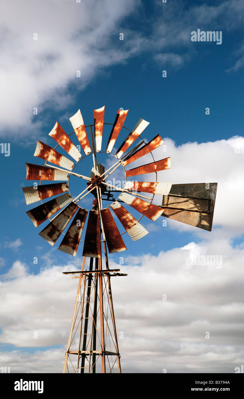 Rusting windpump Stock Photo