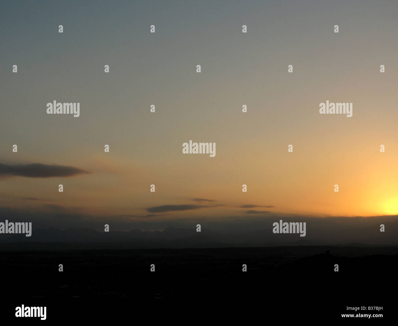 Evening sky sunset clouds abstract sunrise moody Stock Photo - Alamy