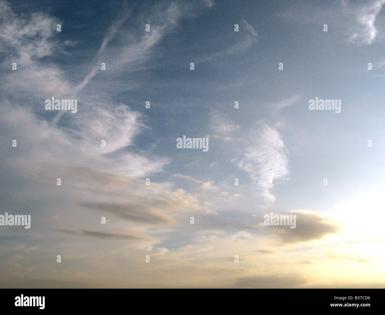 Evening sky sunset clouds abstract sunrise moody Stock Photo - Alamy