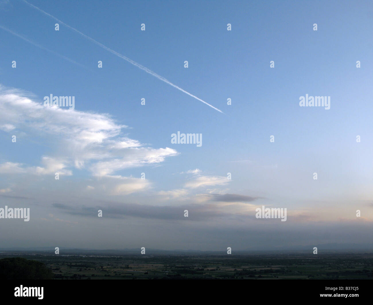 Evening sky sunset clouds abstract sunrise moody Stock Photo - Alamy