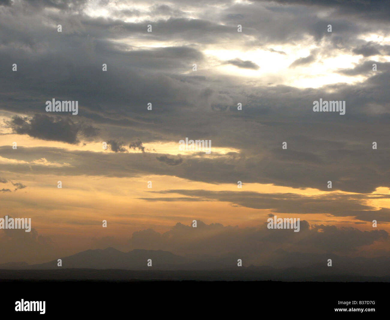 Evening sky sunset clouds abstract sunrise moody Stock Photo - Alamy