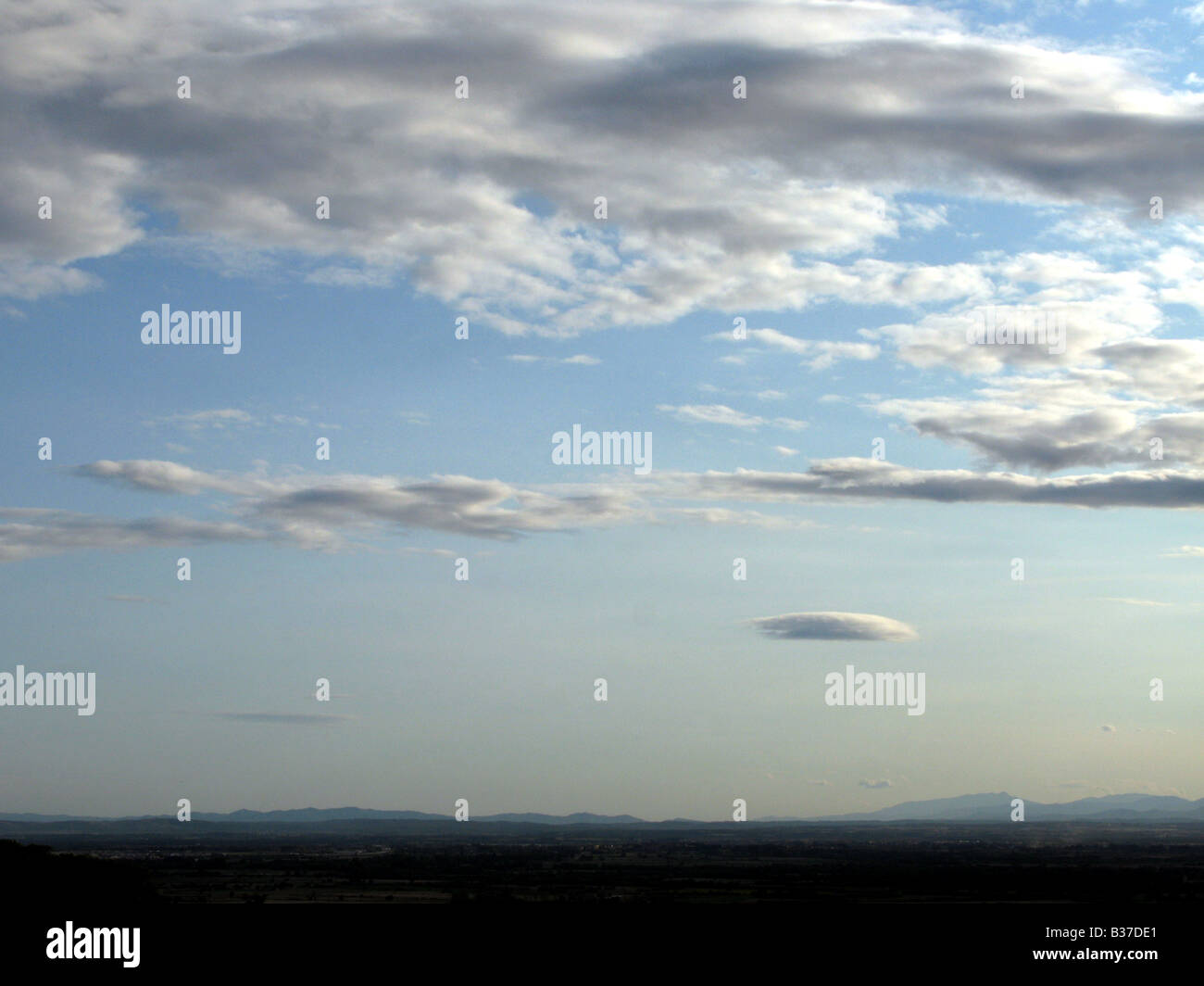 Evening sky sunset clouds abstract sunrise moody Stock Photo - Alamy