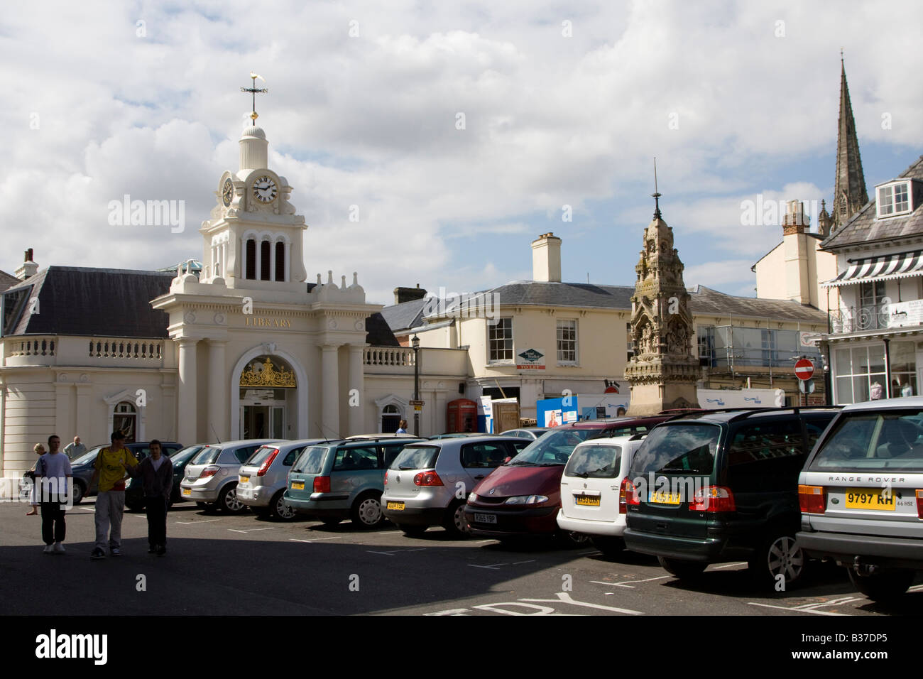 Saffron Walden town centre high street mediumsized market town