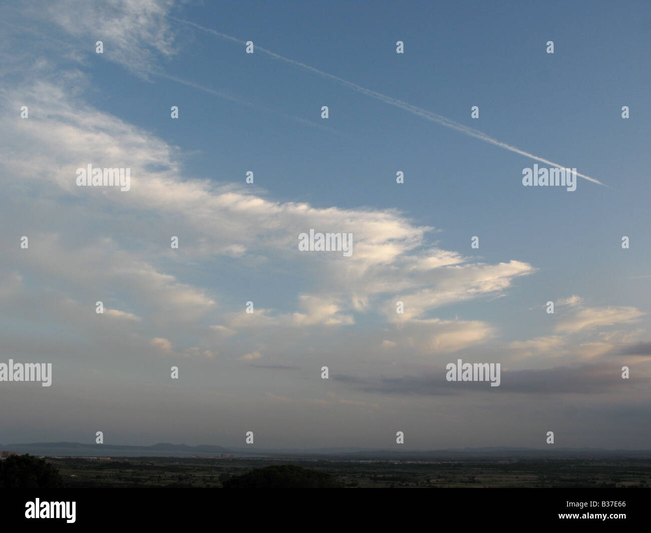Evening sky sunset clouds abstract sunrise moody Stock Photo - Alamy