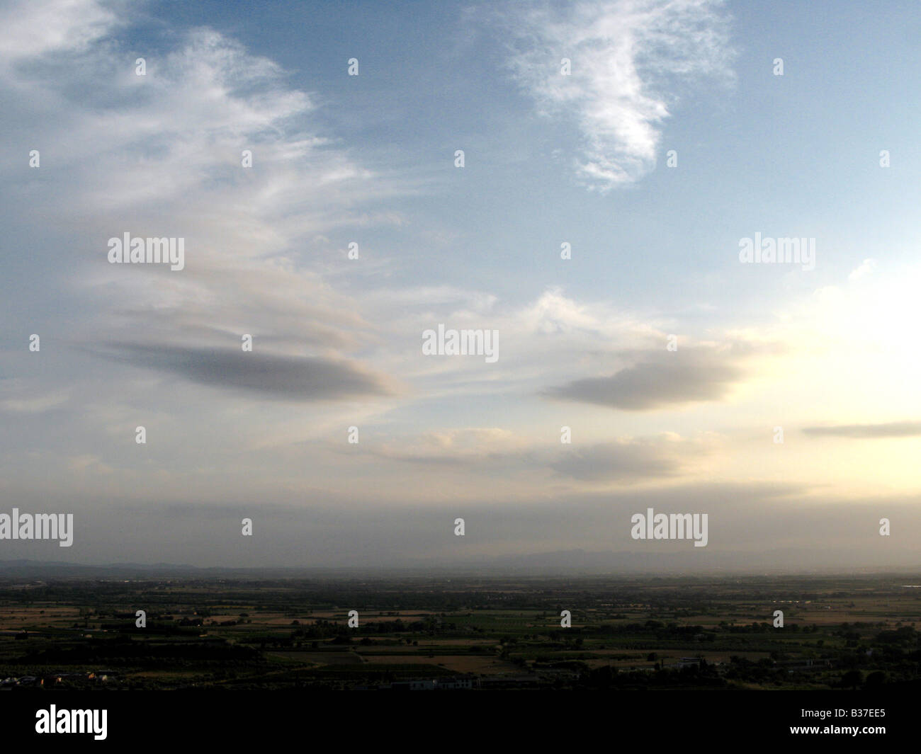 Evening sky sunset clouds abstract sunrise moody Stock Photo - Alamy