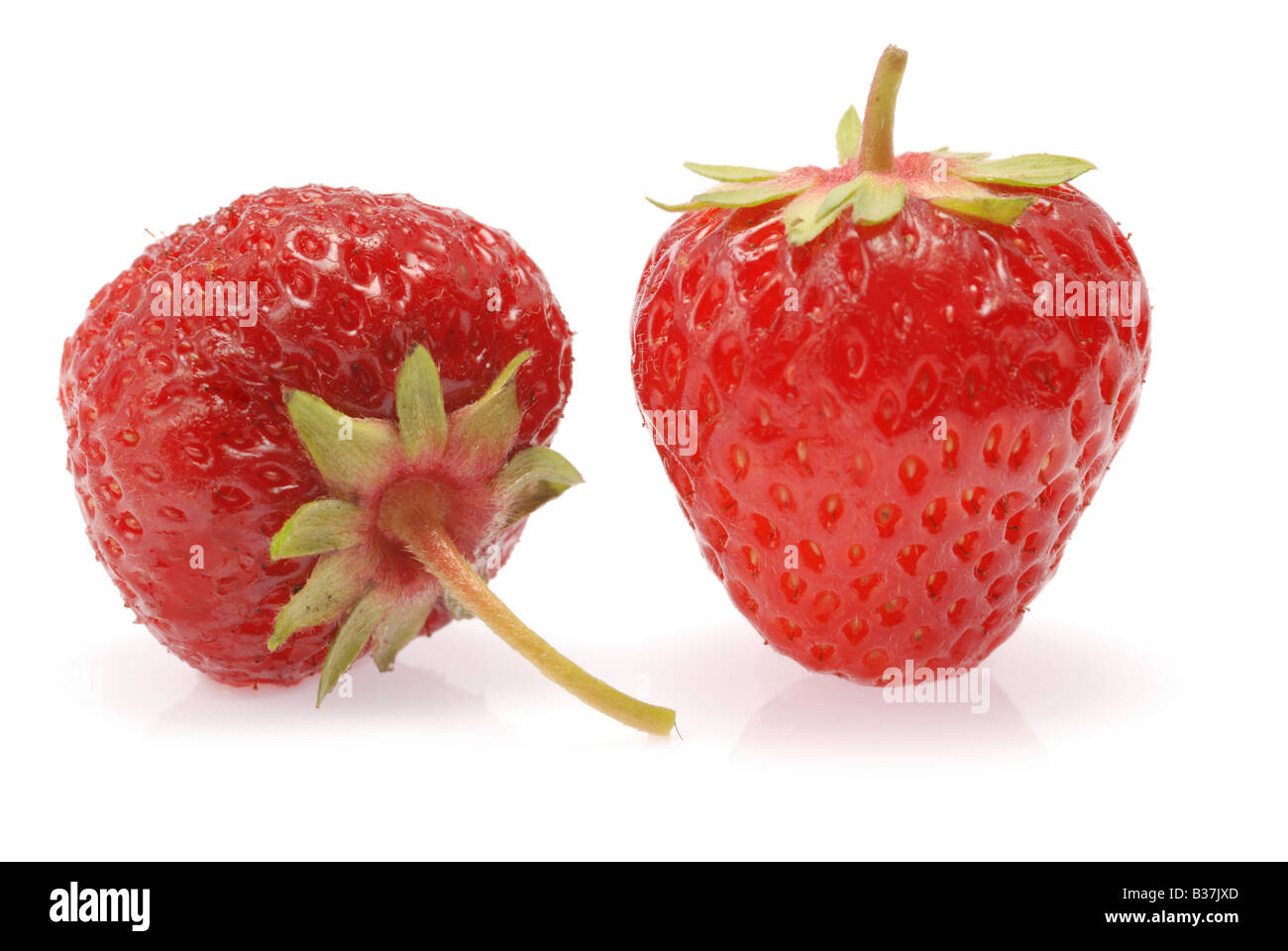 Strawberry A berry isolated on a white background Stock Photo - Alamy