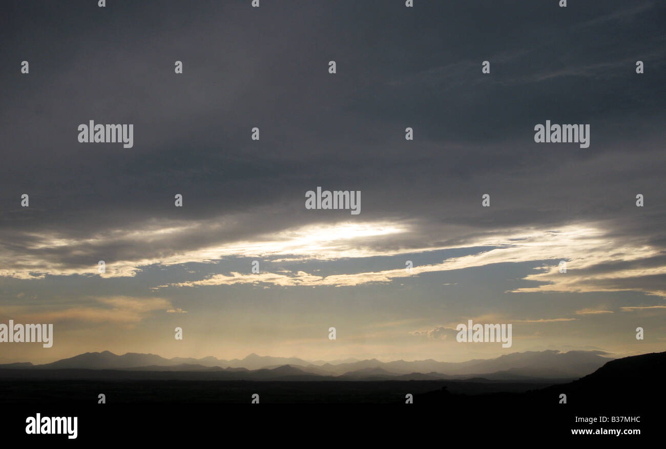 Evening sky sunset clouds abstract sunrise moody Stock Photo - Alamy