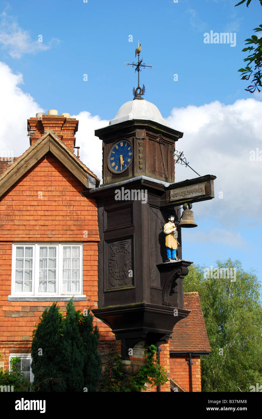 The Striking Hammer Clock, Abinger Hammer, Surrey, England, United