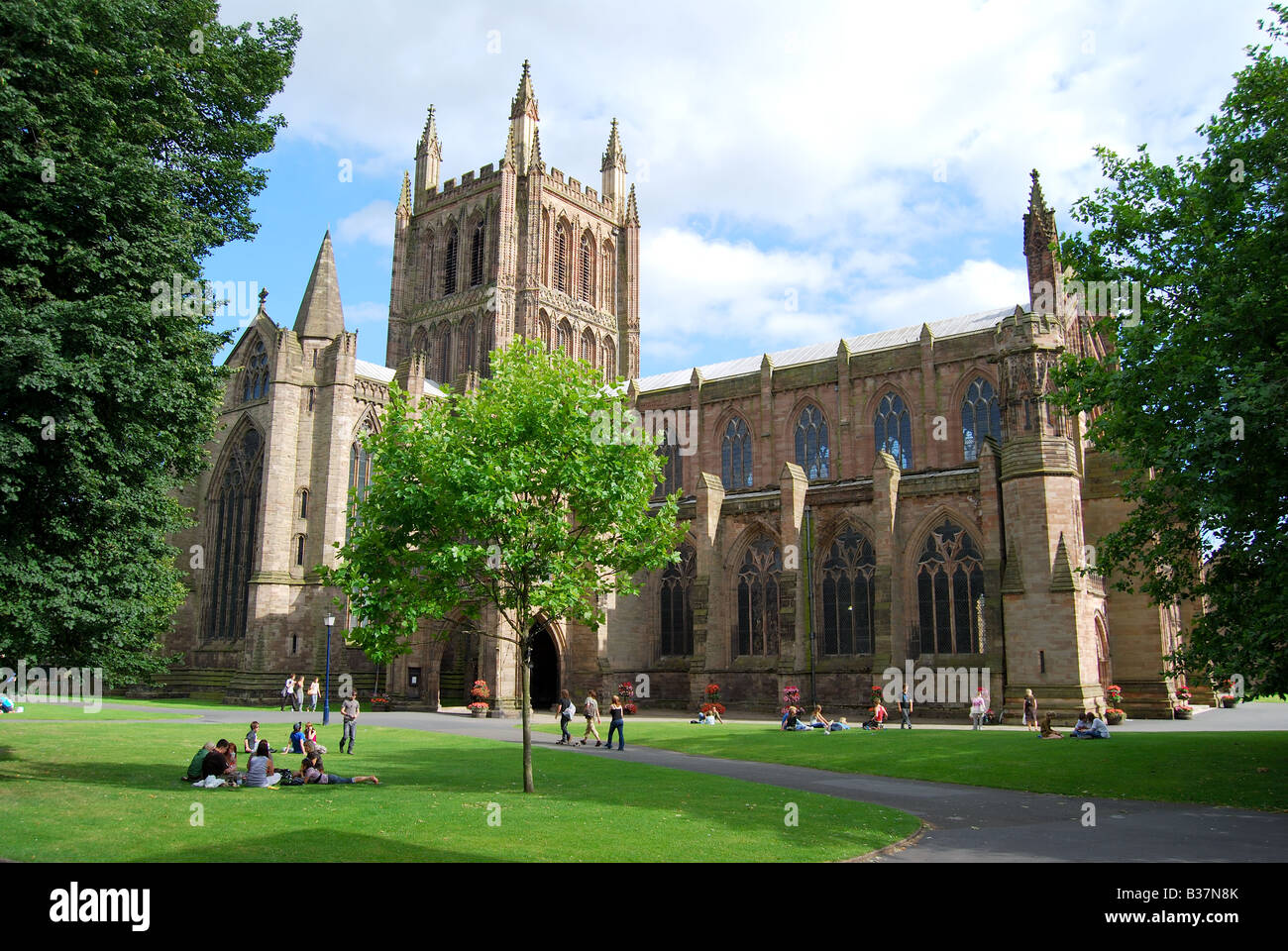 Hereford Cathedral, Hereford, Herefordshire, England, United Kingdom Stock Photo