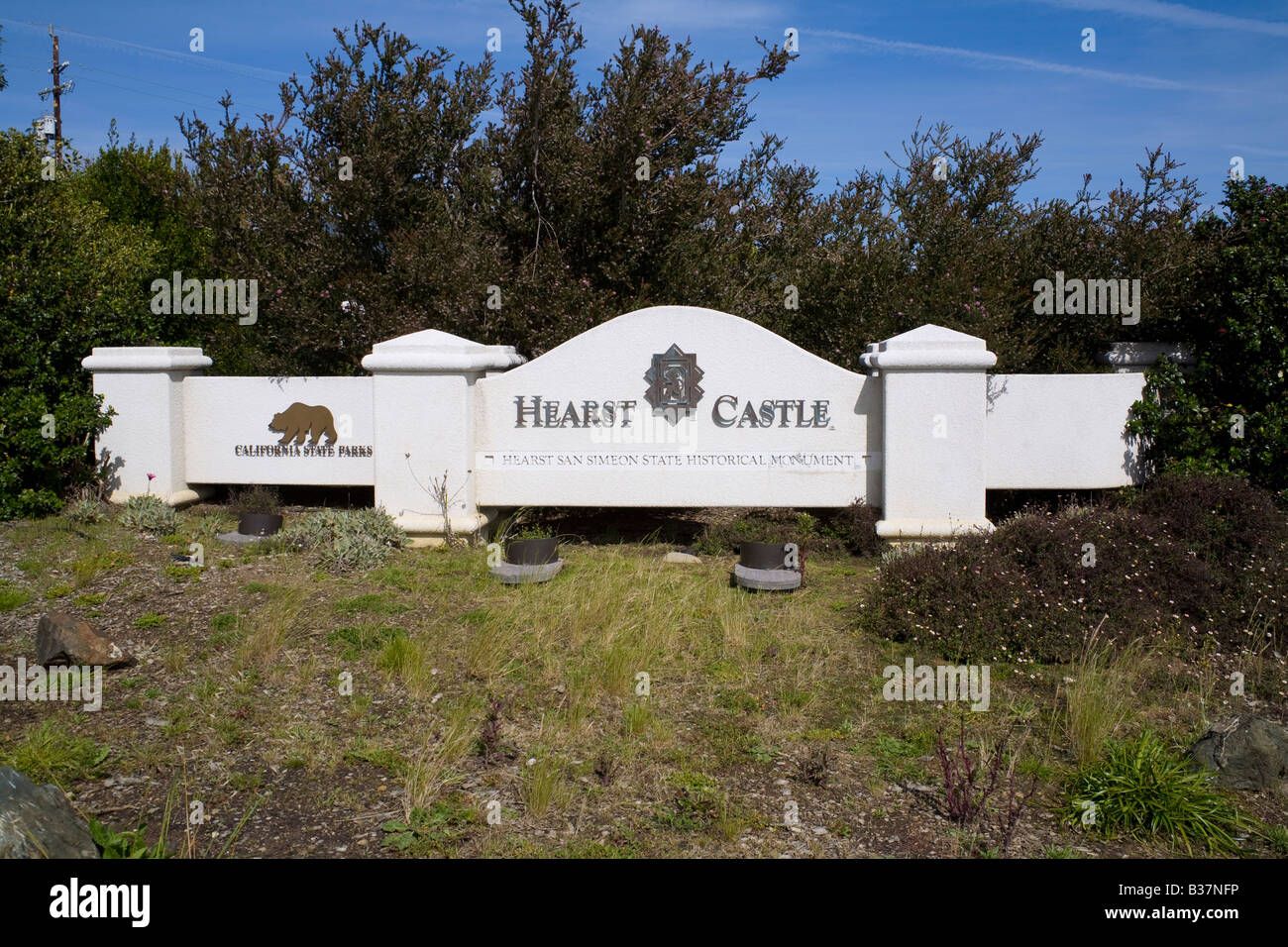Hearst Castle Monument Stock Photo