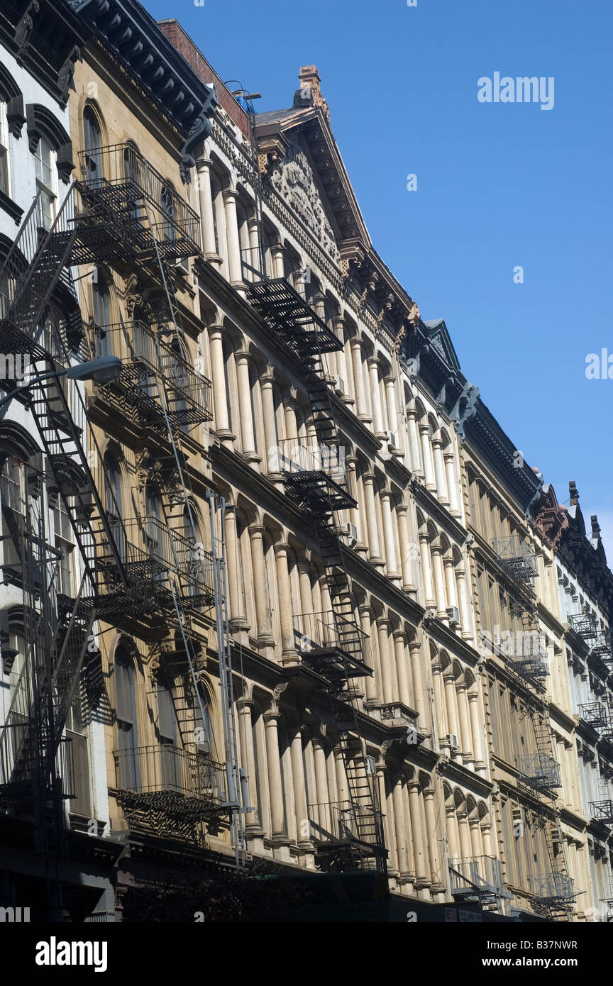 Cast iron buildings in Tribeca Stock Photo