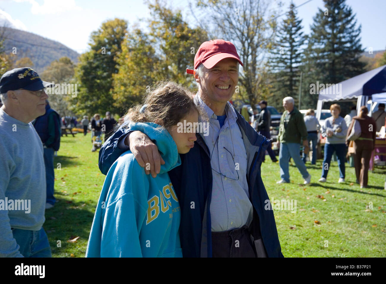 Father and daughter walking Stock Photo - Alamy