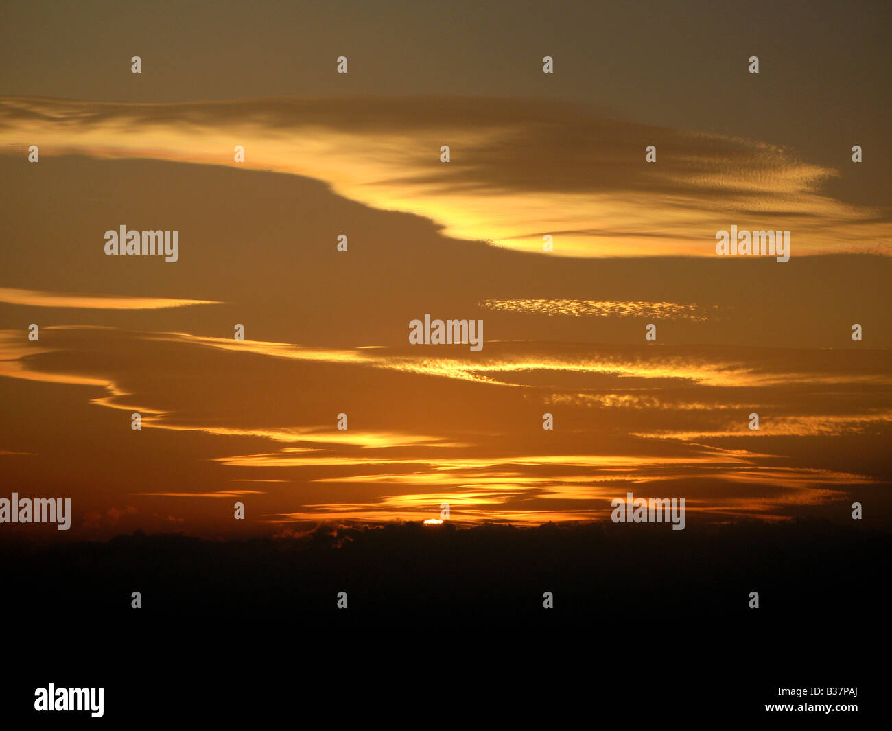 Evening sky sunset clouds abstract sunrise moody Stock Photo - Alamy
