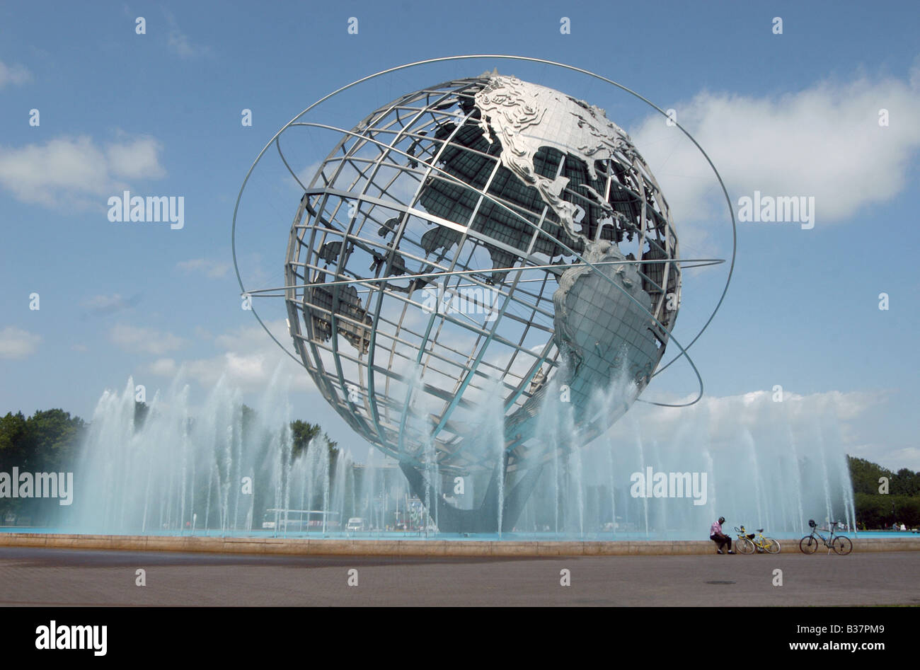 The Unisphere in Flushing Meadows Park Stock Photo