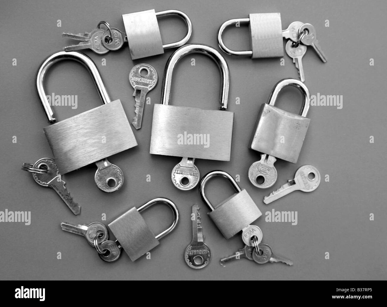 padlock, lock, 2, two, secure, security, safe,  link, interlink, interlinked, together Stock Photo