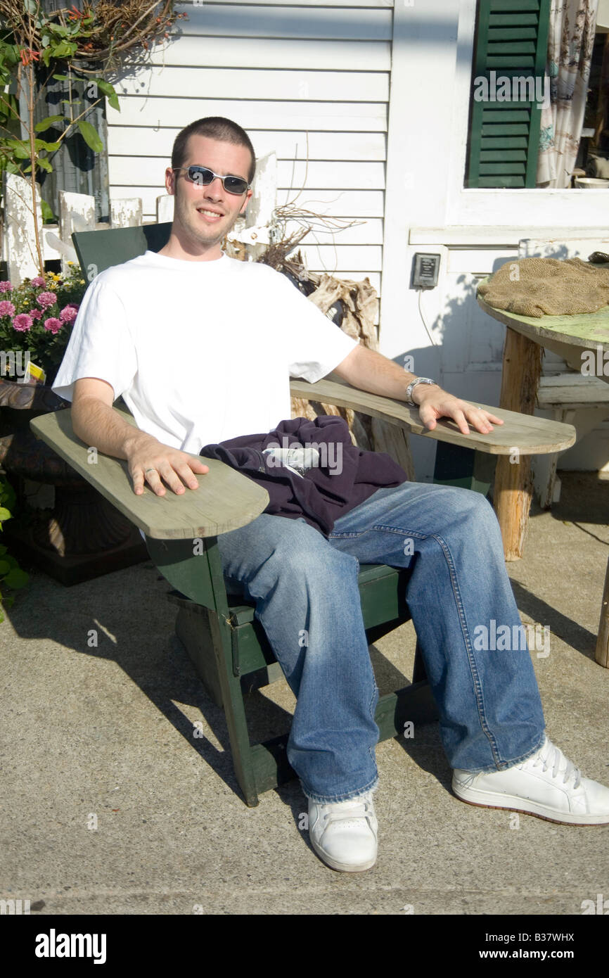 Relaxed young man Stock Photo