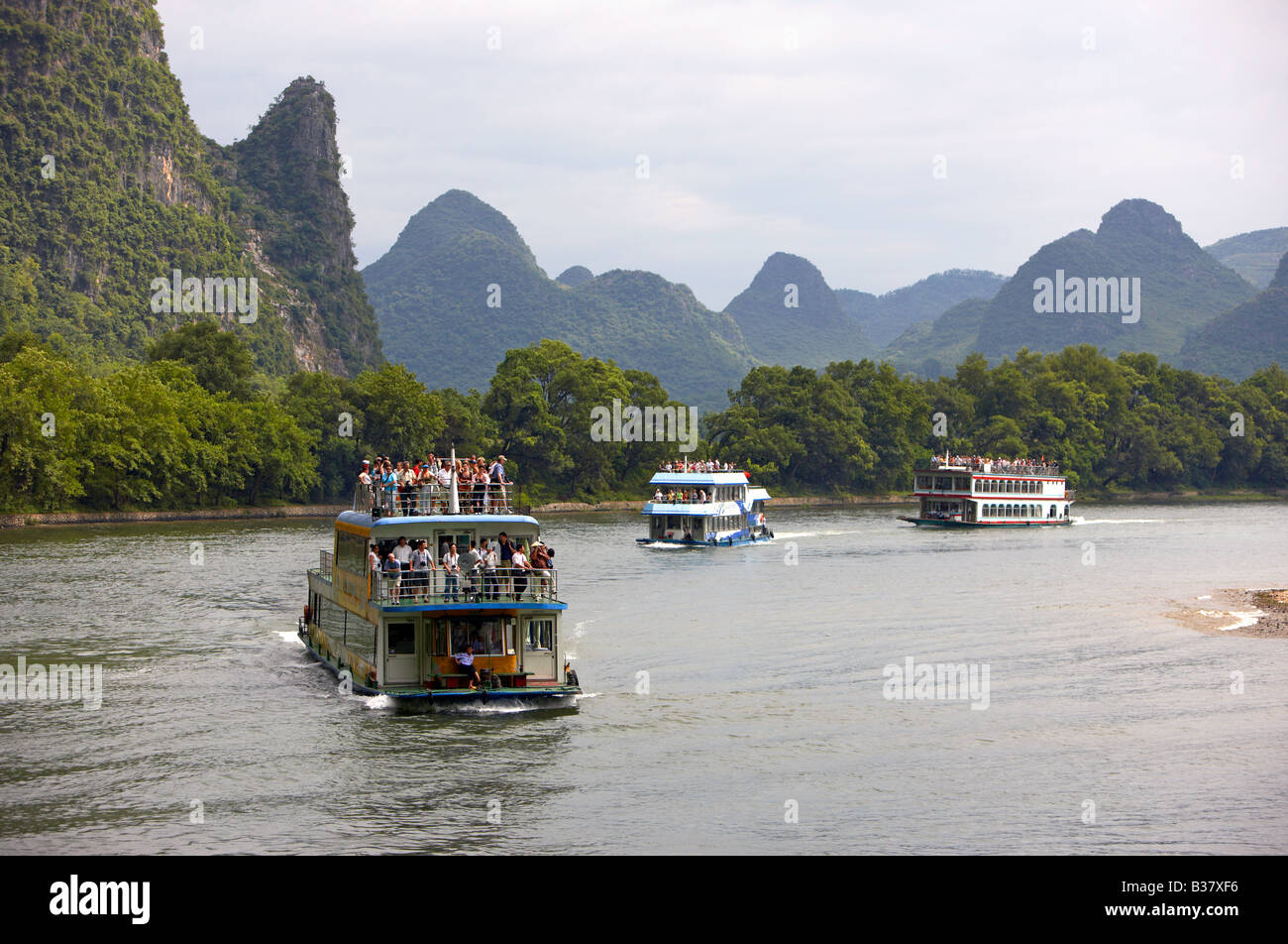 Longji River Cruise Li River Guilin Southern China Stock Photo - Alamy