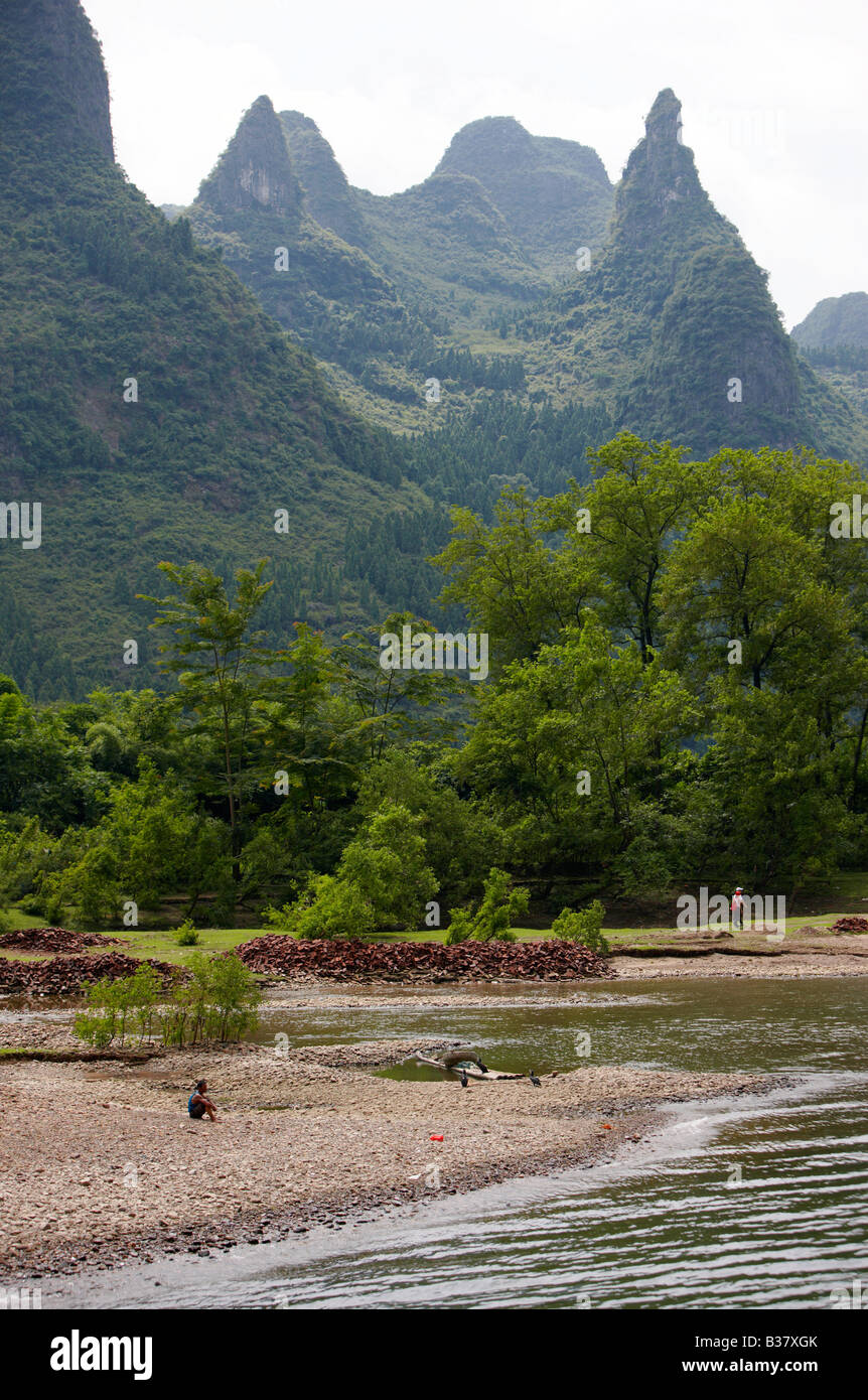 Longji River Cruise Li River Guilin Southern China Stock Photo - Alamy
