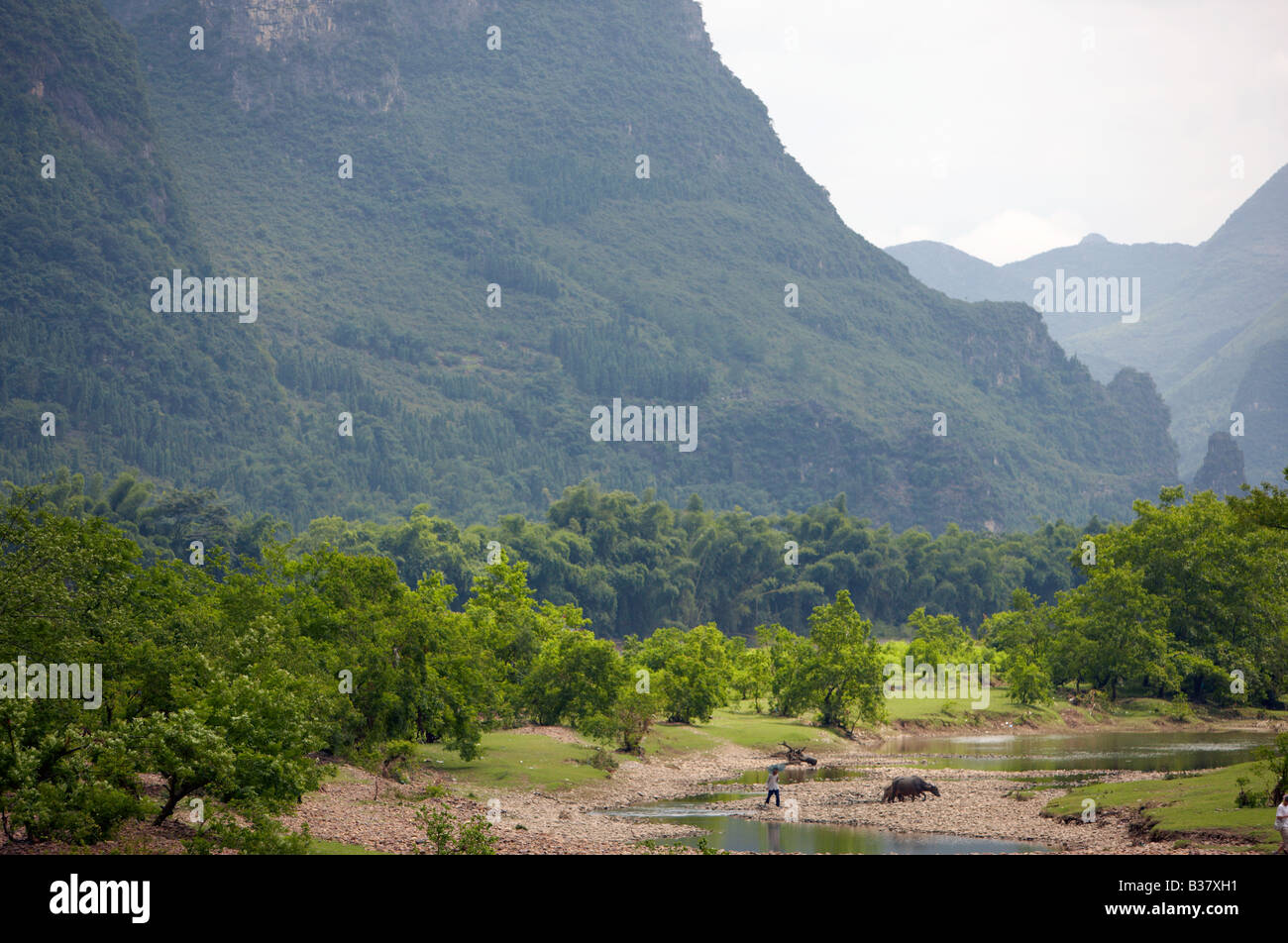 Longji River Cruise Li River Guilin Southern China Stock Photo - Alamy