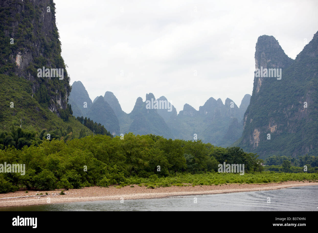 Longji River Cruise Li River Guilin Southern China Stock Photo - Alamy