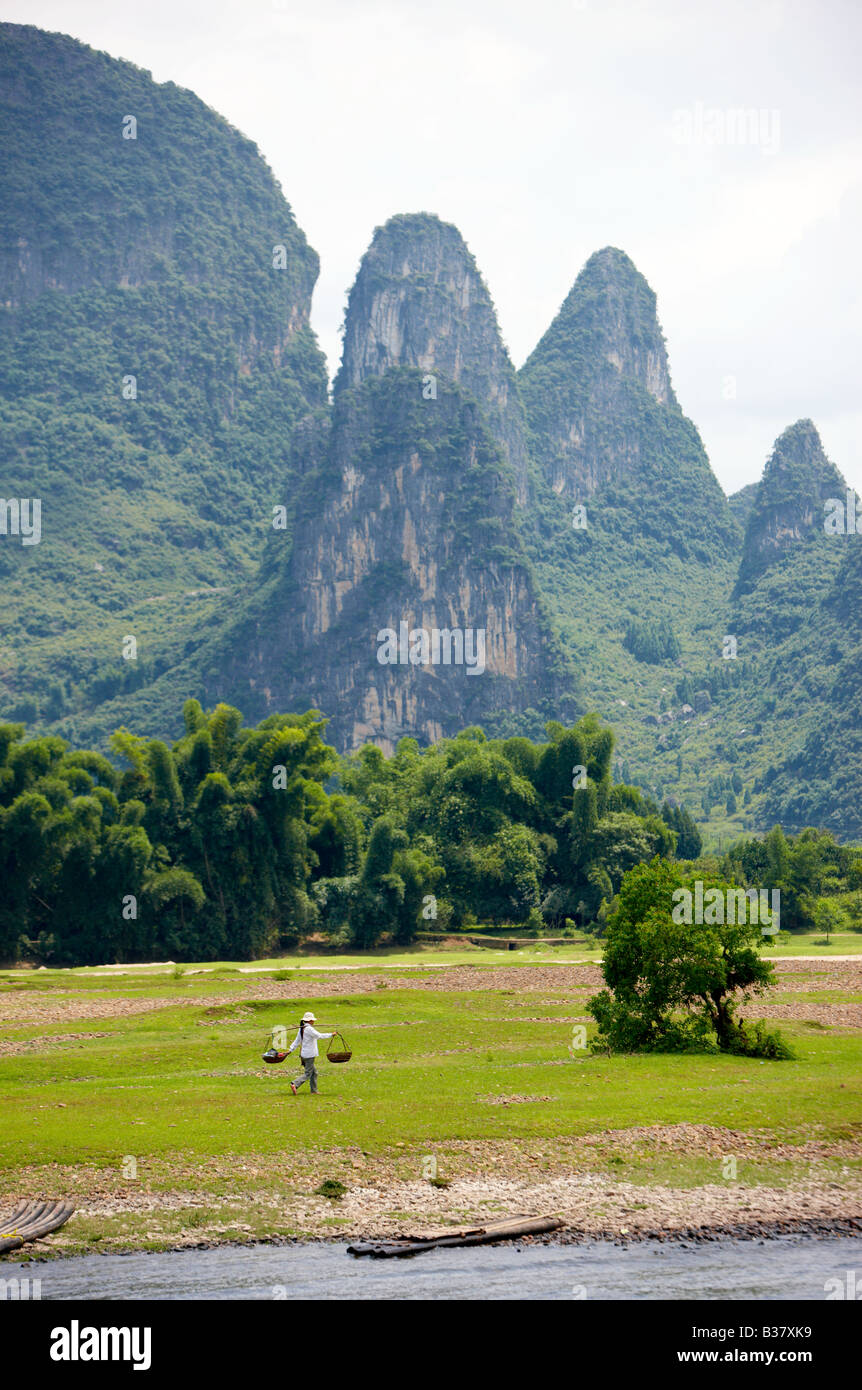 Longji River Cruise Li River Guilin Southern China Stock Photo - Alamy