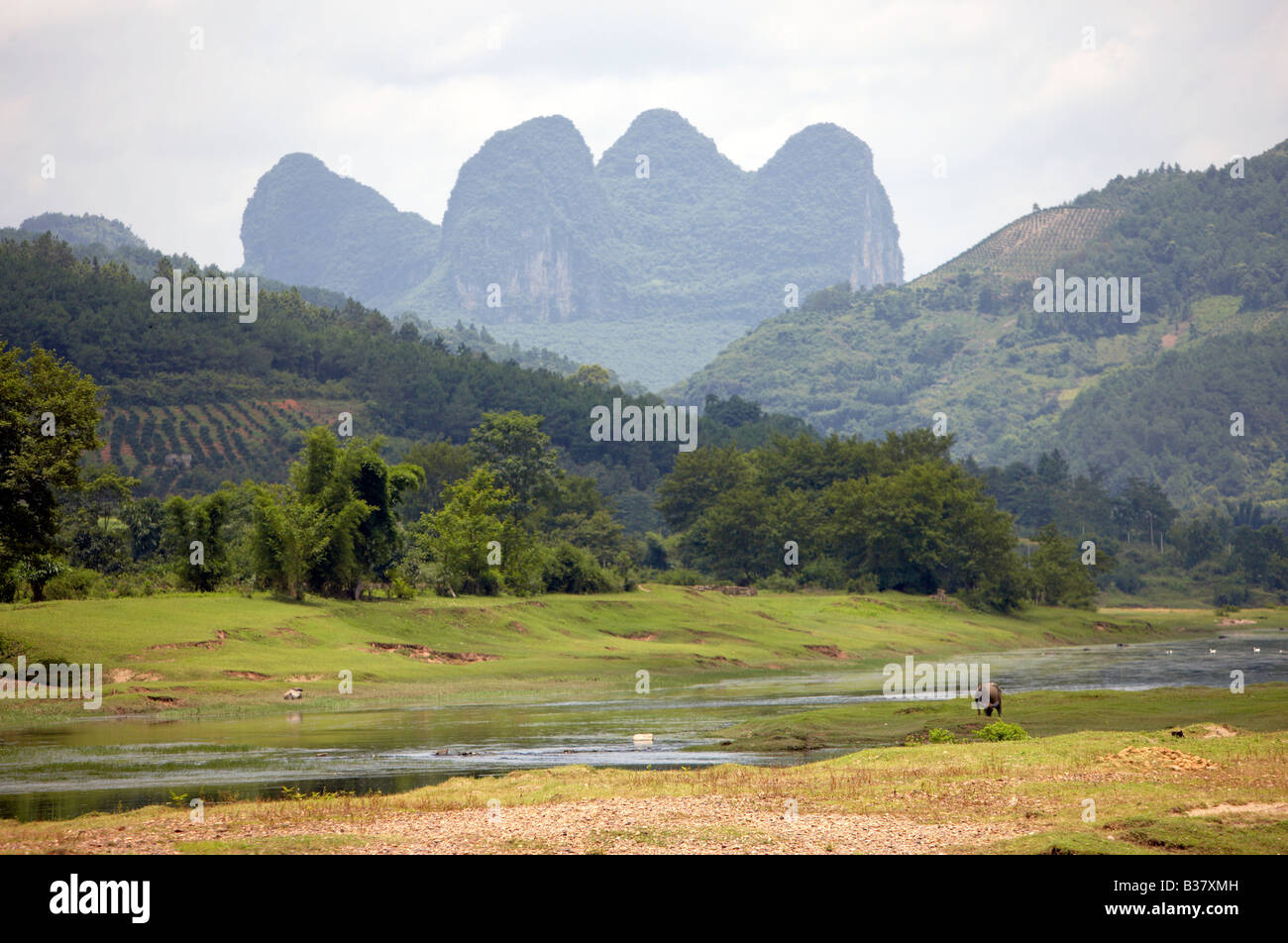 Longji River Cruise Li River Guilin Southern China Stock Photo - Alamy