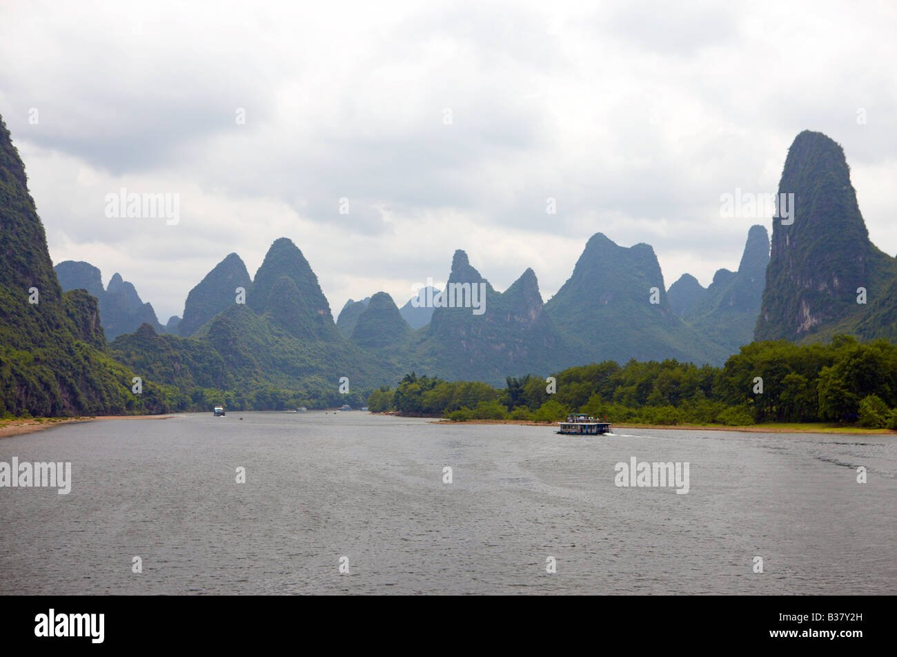 Longji River Cruise Li River Guilin Southern China Stock Photo - Alamy