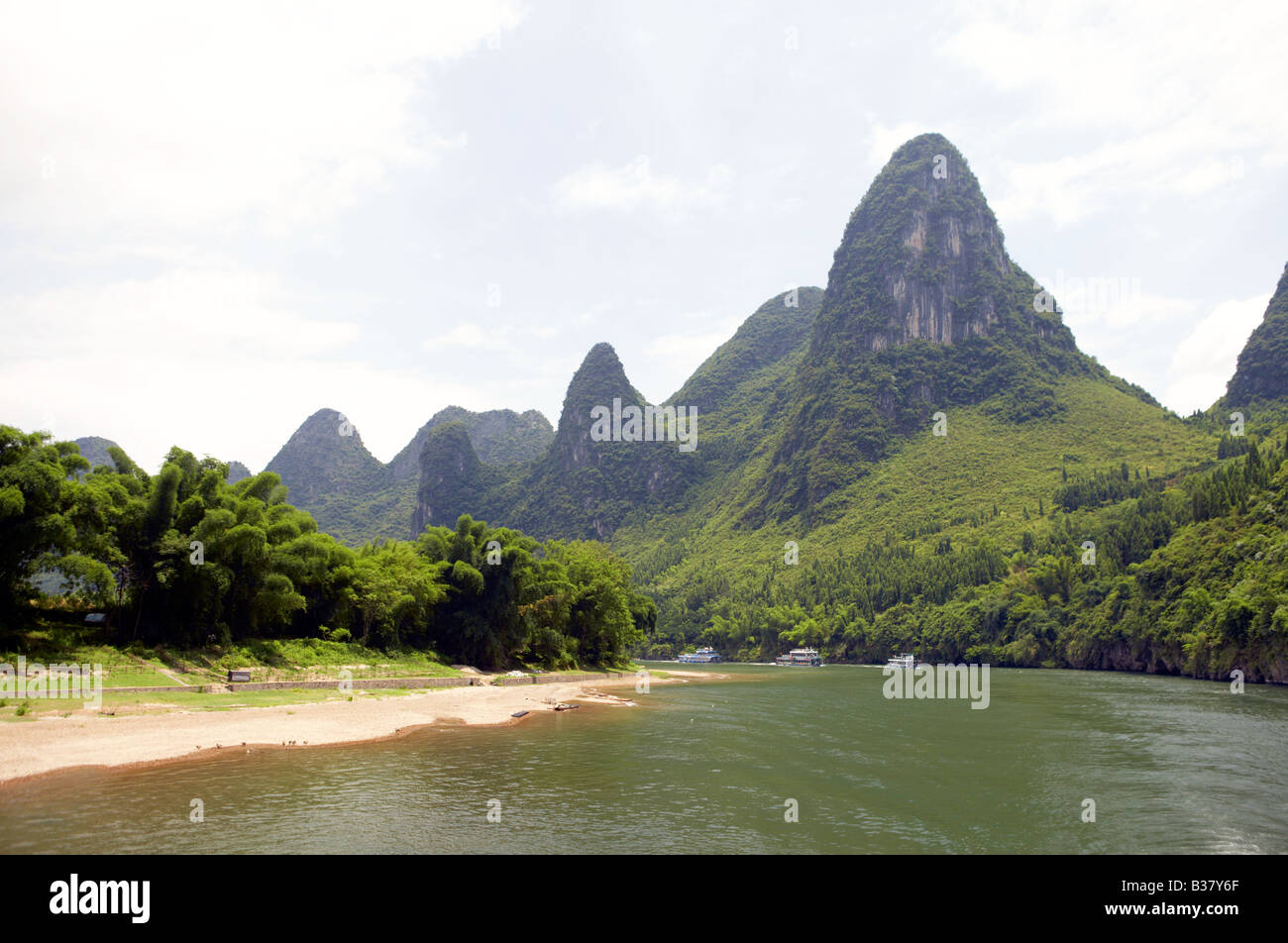Longji River Cruise Li River Guilin Southern China Stock Photo - Alamy