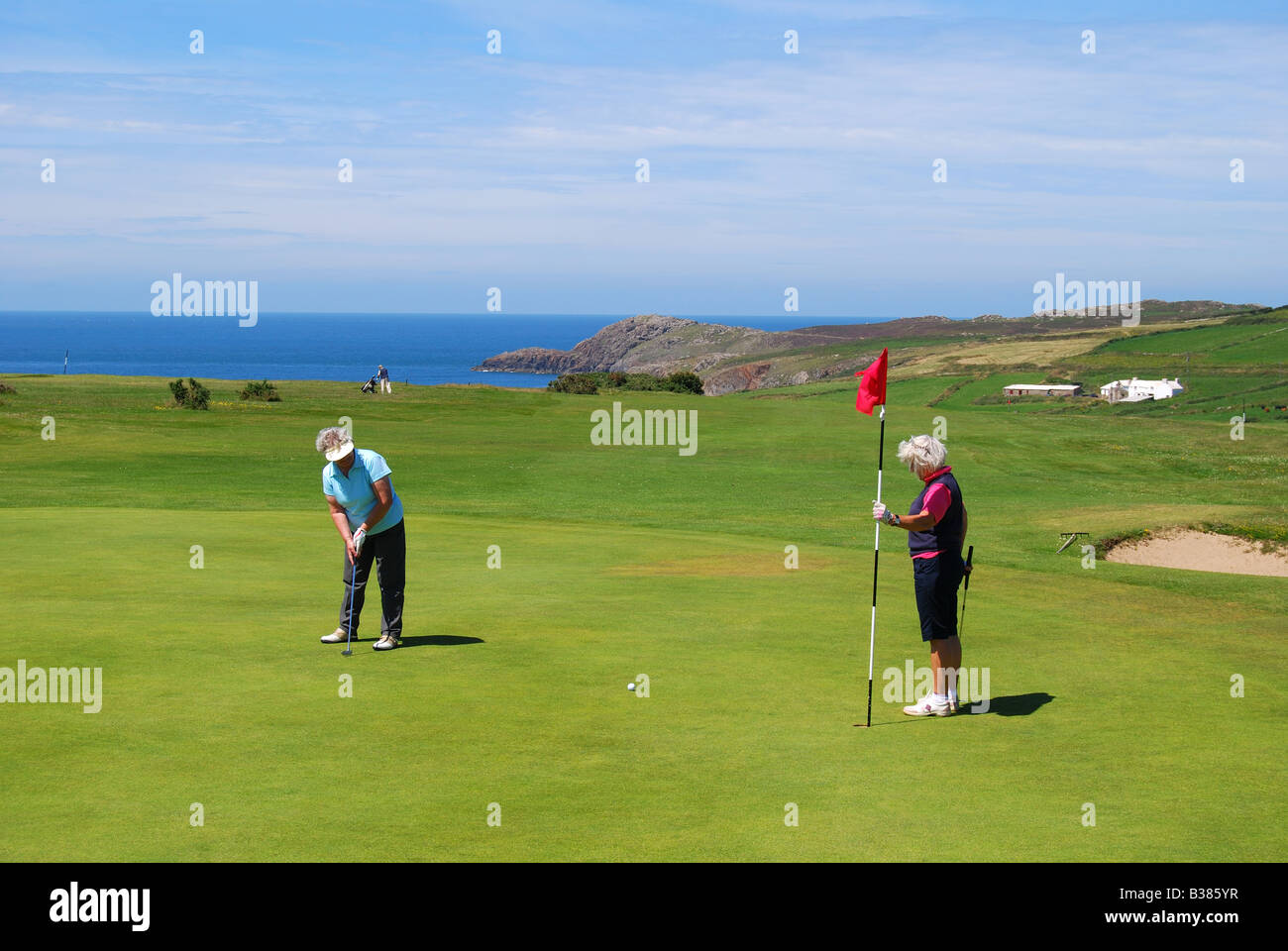 St.David's City Golf Course, St.Davids, Pembrokeshire Coast National Park, Pembrokeshire, Wales, United Kingdom Stock Photo