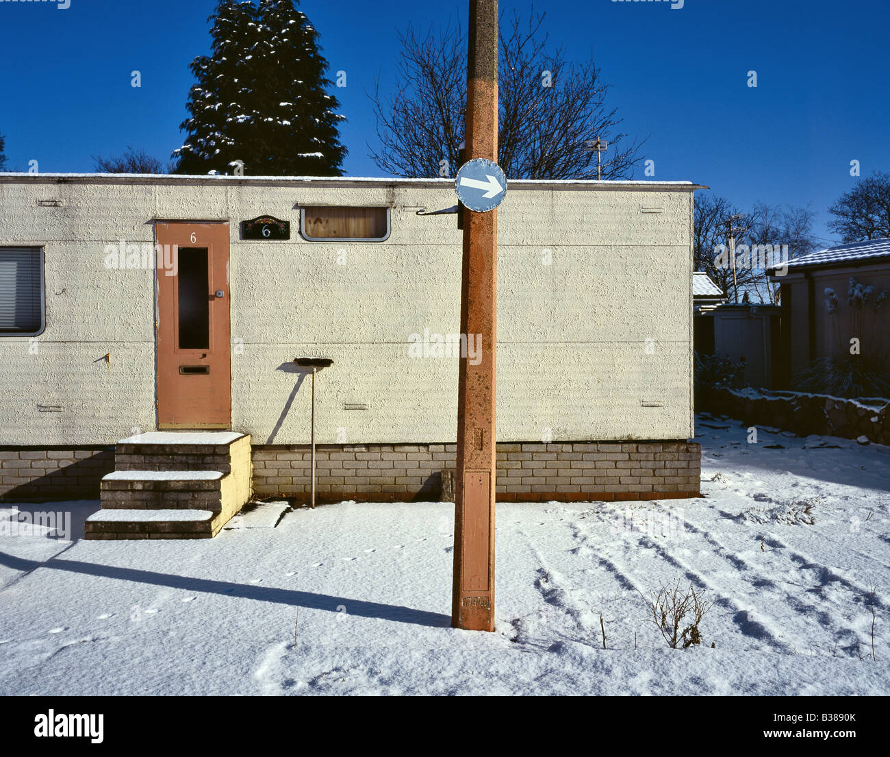 trailer park home Stock Photo Alamy