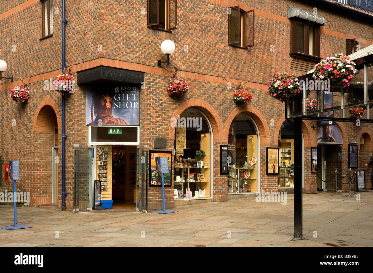 Jorvik Viking Centre exterior in summer Coppergate York North Yorkshire England UK United Kingdom GB Great Britain Stock Photo