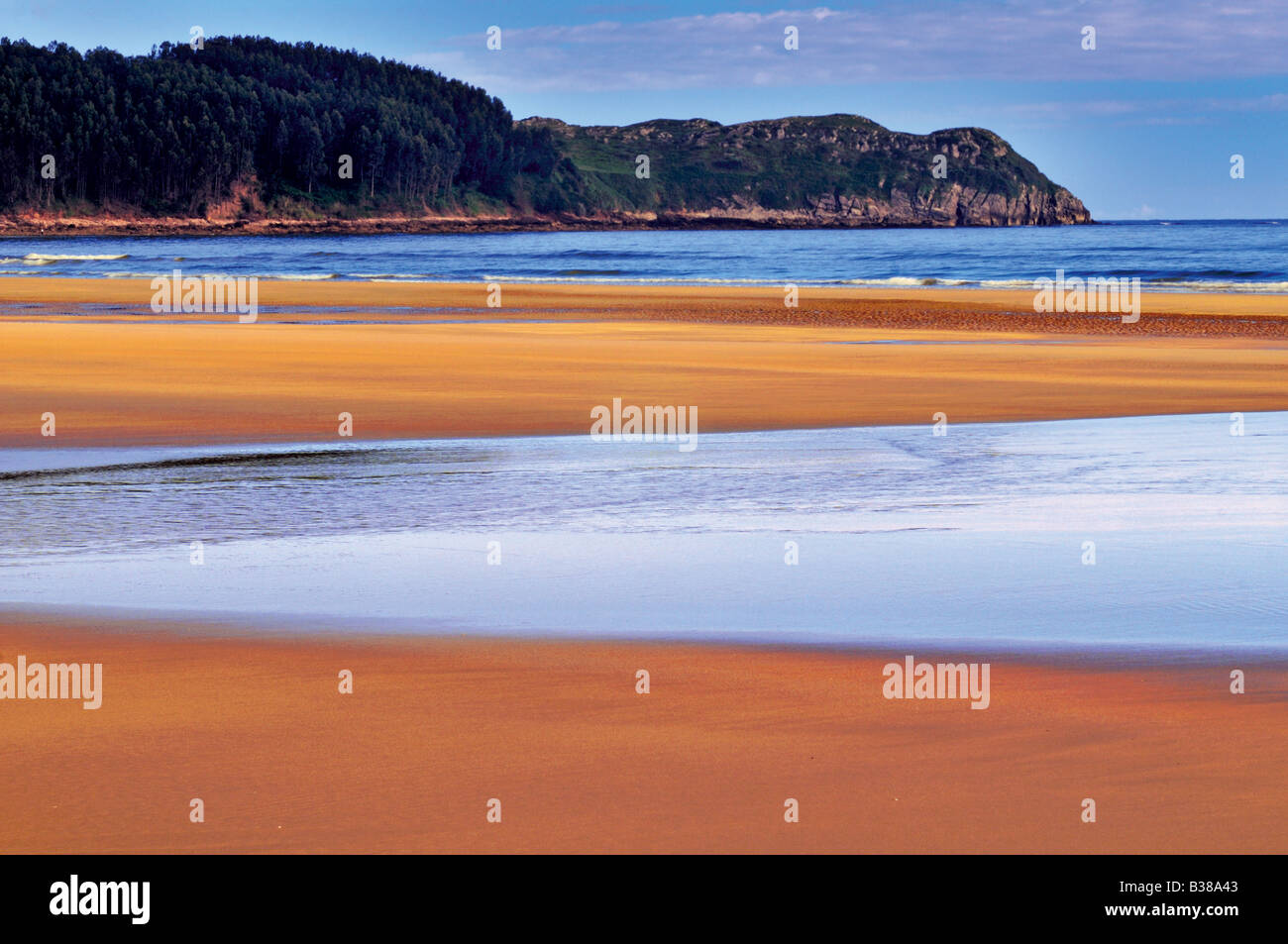 View to beach Playa Oyambre in Cantabria, Spain Stock Photo