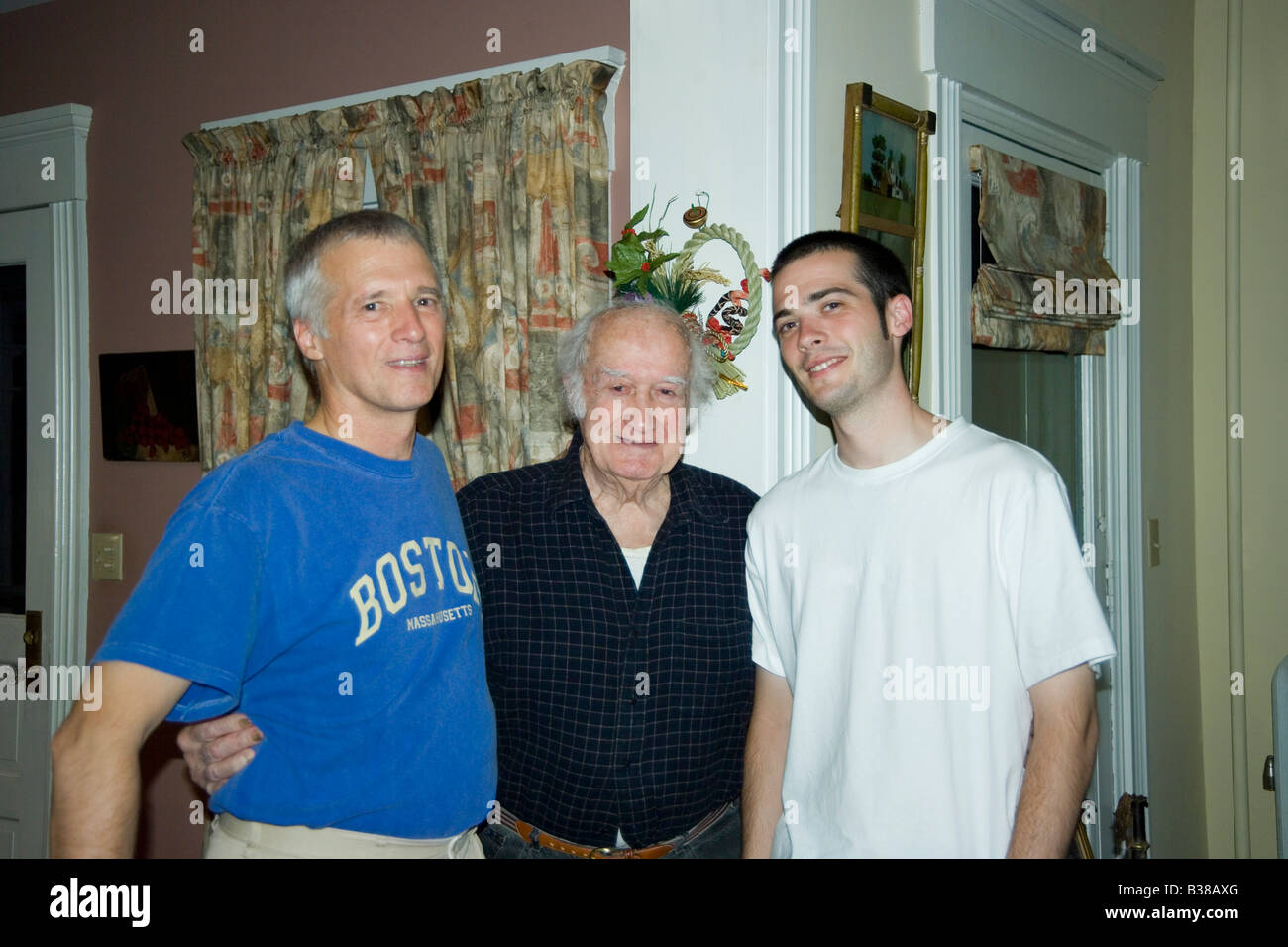 Three-generation family Stock Photo
