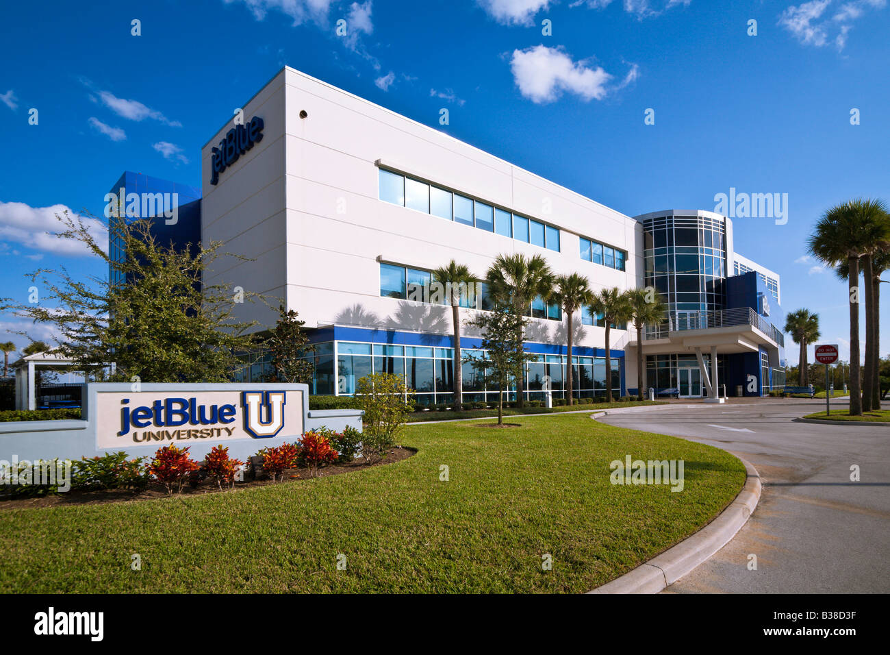 Jet Blue University airlines pilot training facility in Orlando, Florida Stock Photo