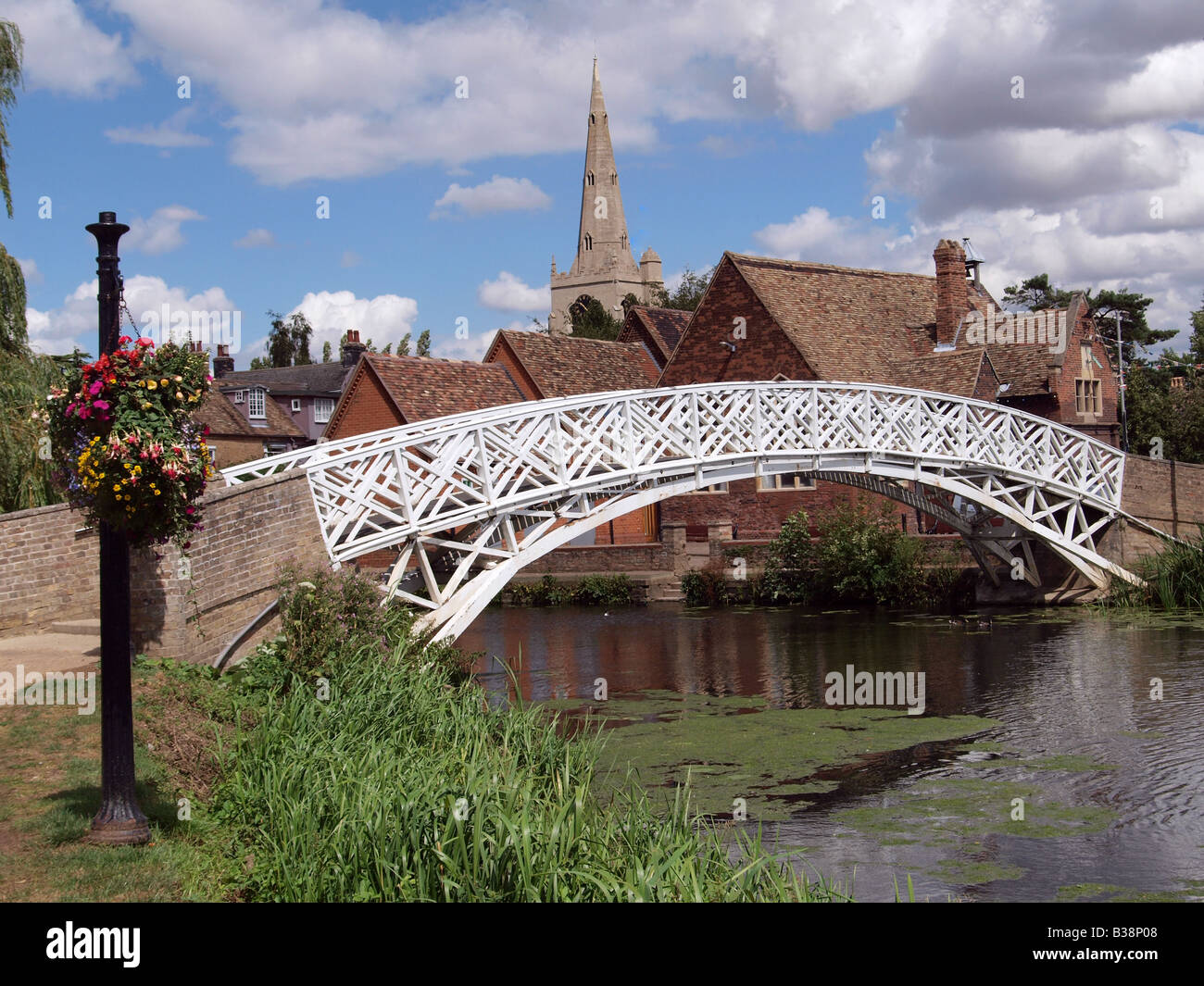 Chinese Bridge Godmanchester Stock Photo