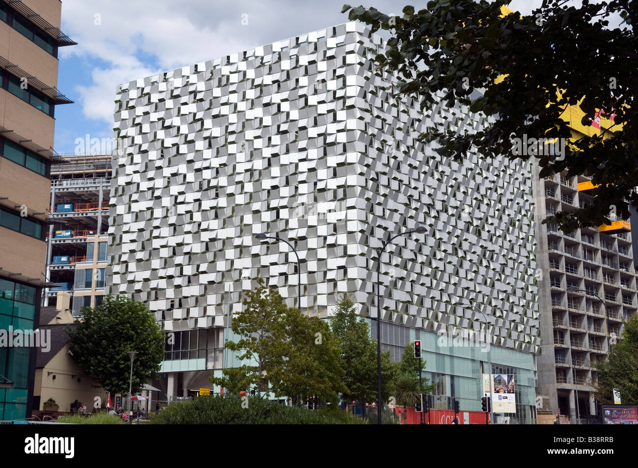 'Q park' the new multi story car park on Arundel Gate in Sheffield 'Great Britain' Stock Photo