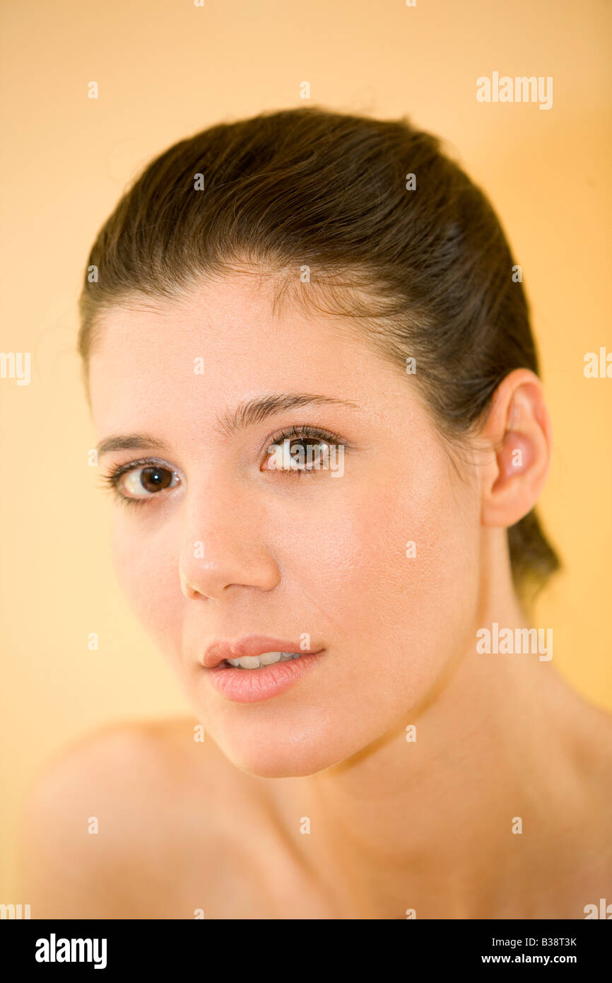 Sympathische junge Frau, Portrait of young woman Stock Photo