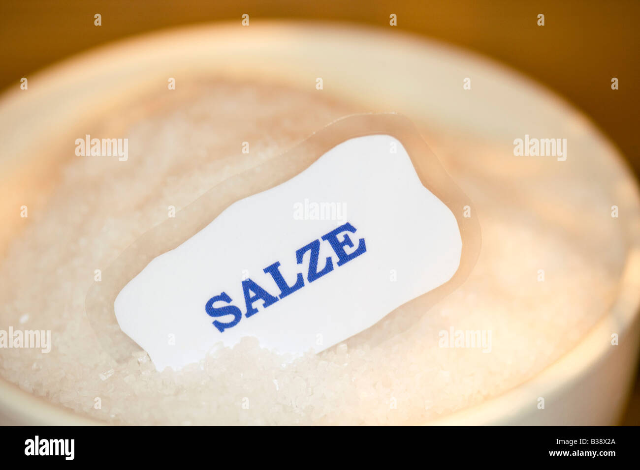 Pflegesalz, care salt Stock Photo