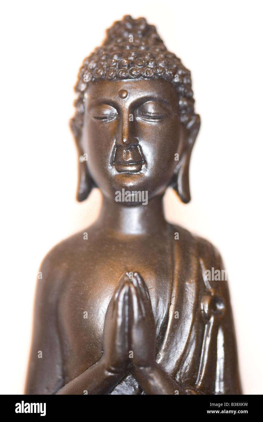Schwarzer Buddha, little black Buddha Stock Photo