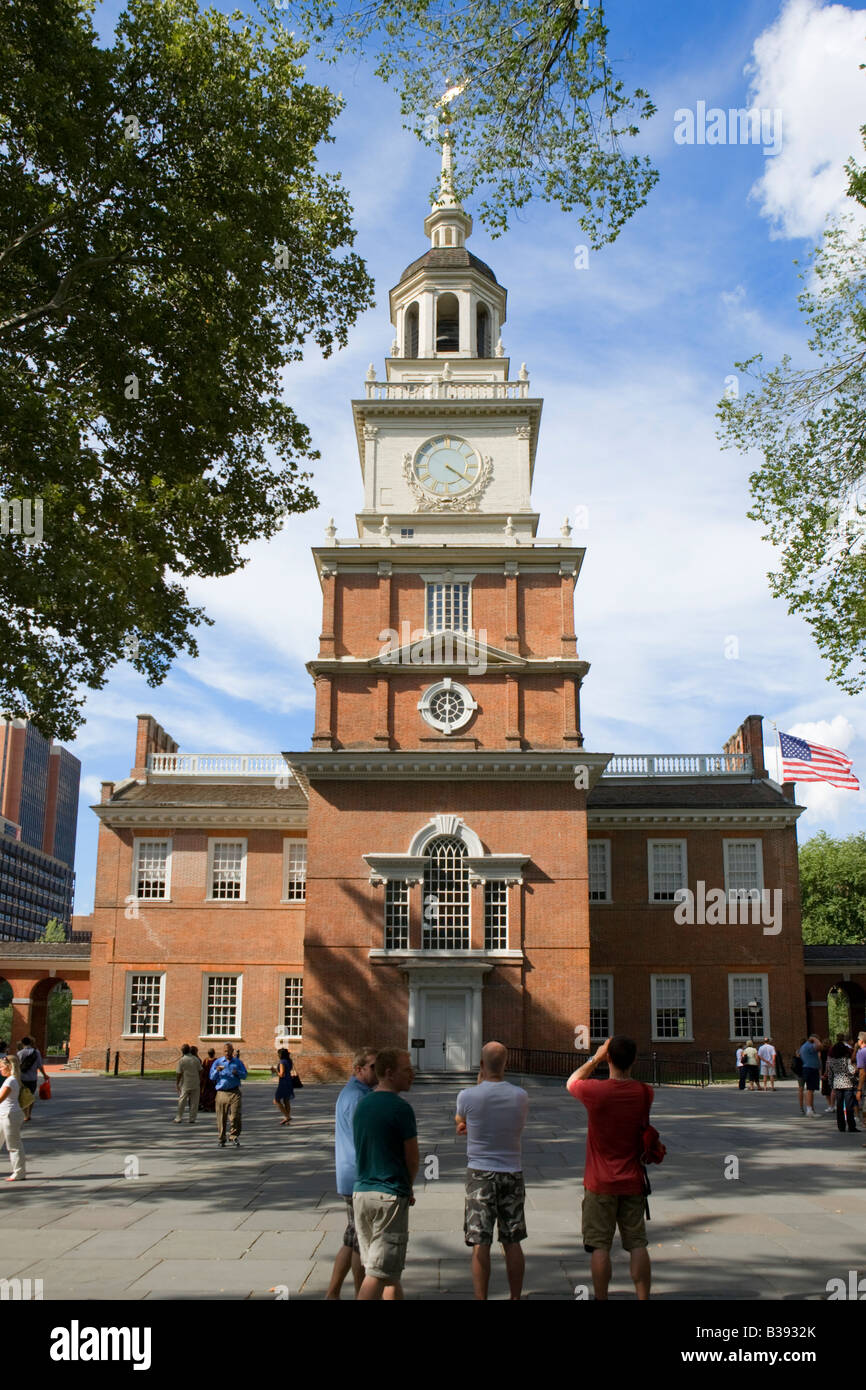 Independence Hall Independence National Historical Park Philadelphia Pennsylvania Stock Photo