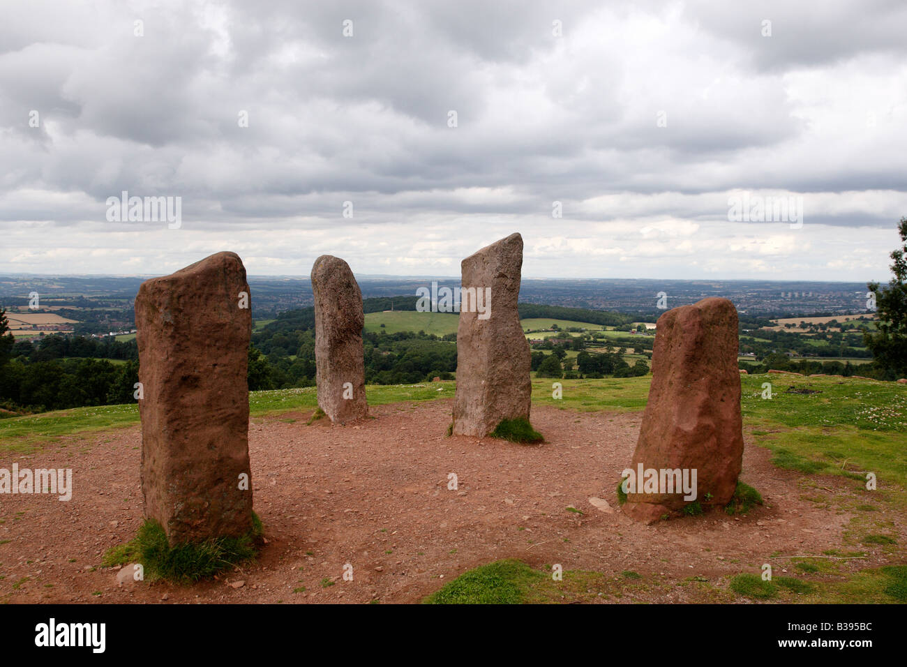 four stone folly on the summit of adams hill part of the clent hills part of the national trust worcestershire england uk Stock Photo